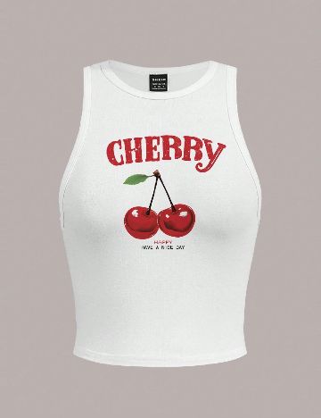 Top SHEIN, alb