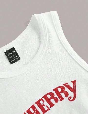 Top SHEIN, alb
