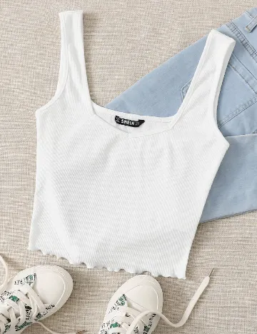 Top SHEIN, alb