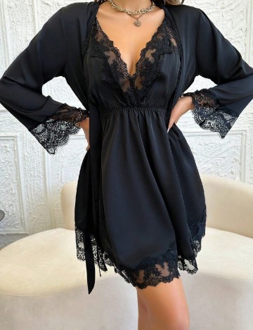 Rochie de noapte SHEIN, negru