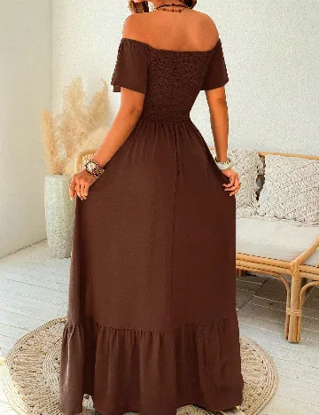 Rochie lunga SHEIN CURVE, maro