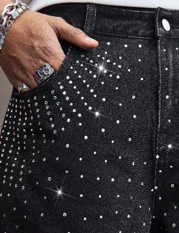Pantaloni scurti Romwe, negru