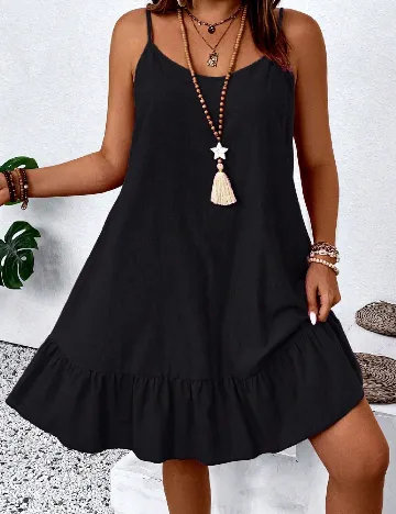Rochie scurta SHEIN CURVE, negru
