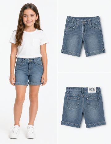 Pantaloni scurti Zara, albastru