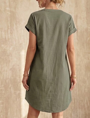 Rochie scurta Emery Rose, verde