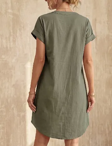 Rochie scurta Emery Rose, verde