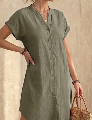 Rochie scurta Emery Rose, verde