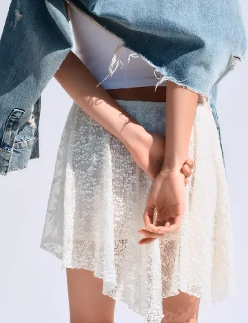 Fusta Zara, ecru