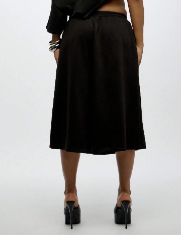 Pantaloni trei sferturi SUMWON, negru