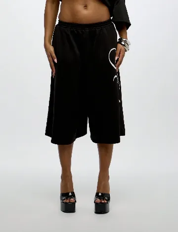 Pantaloni trei sferturi SUMWON, negru