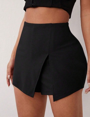 Fusta pantalon SHEIN, negru