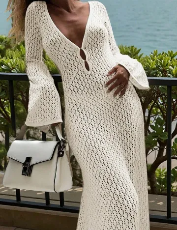 Rochie de plaja SHEIN, alb