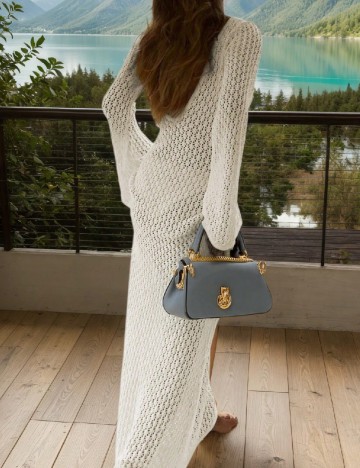 Rochie de plaja SHEIN, alb