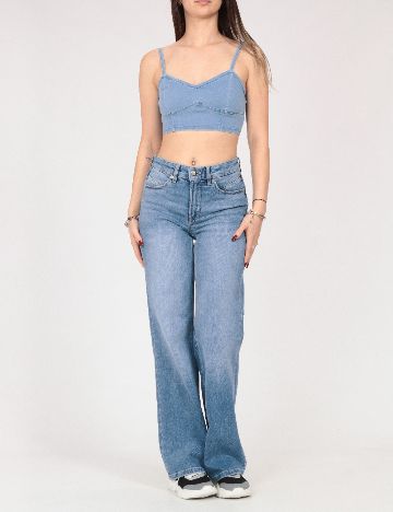 Top Bershka, albastru