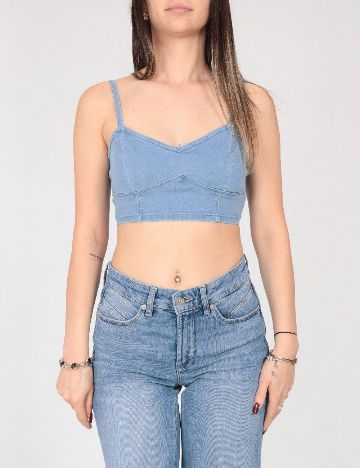 Top Bershka, albastru