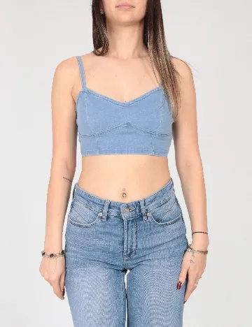 Top Bershka, albastru