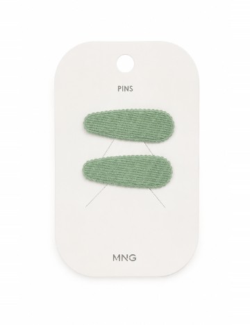 Set clame de par 2 bucati Mango Kids, verde