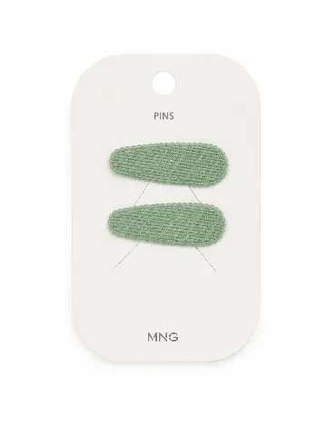 Set clame de par 2 bucati Mango Kids, verde