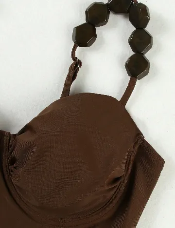 Costum de baie SHEIN, maro