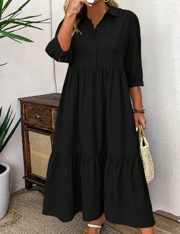 Rochie lunga SHEIN CURVE, negru