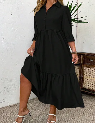 Rochie lunga SHEIN CURVE, negru