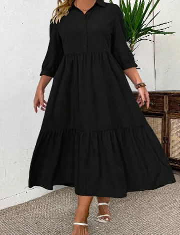 Rochie lunga SHEIN CURVE, negru