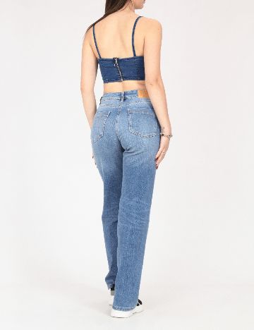 Top Bershka, albastru