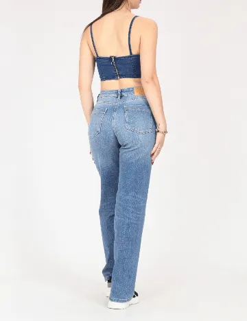 Top Bershka, albastru