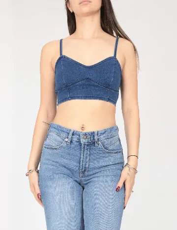 Top Bershka, albastru