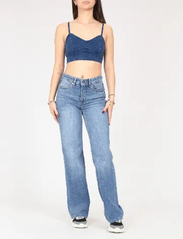 Top Bershka, albastru