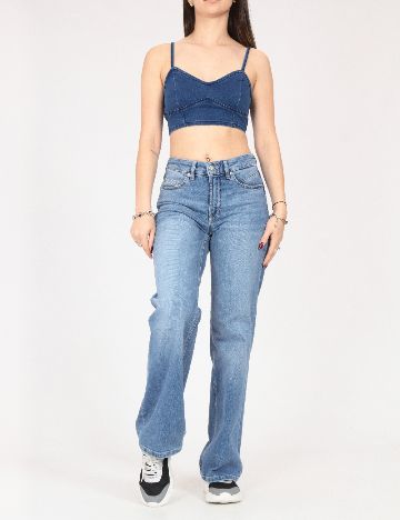 Top Bershka, albastru