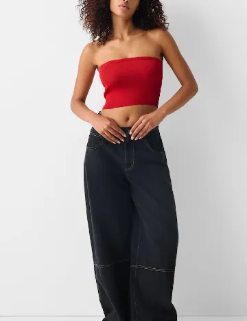 Top Bershka, rosu