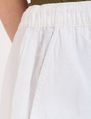 Pantaloni scurti Bershka, alb