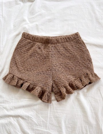 Pantaloni scurti SHEIN, maro