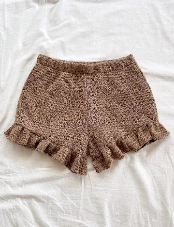 Pantaloni scurti SHEIN, maro