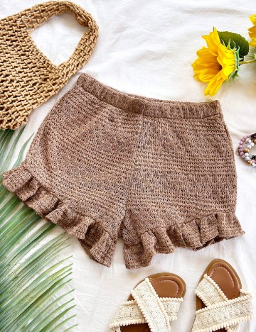 Pantaloni scurti SHEIN, maro