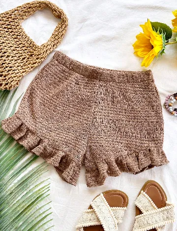 Pantaloni scurti SHEIN, maro