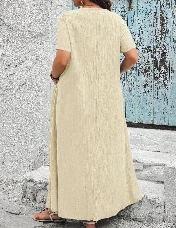 Rochie lunga SHEIN CURVE, crem