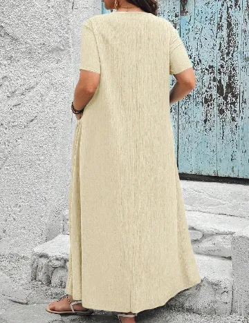 Rochie lunga SHEIN CURVE, crem