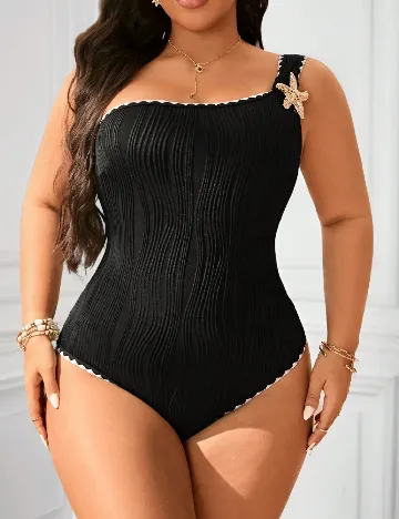 Costum de baie SHEIN CURVE, negru