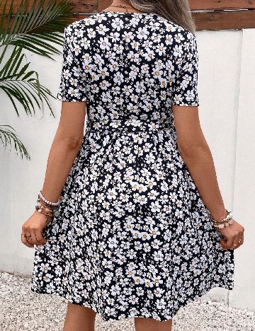 Rochie scurta SHEIN Maternity, floral print