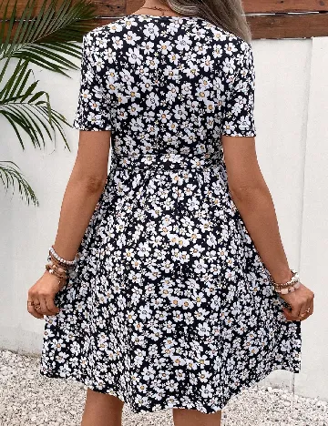 Rochie scurta SHEIN Maternity, floral print