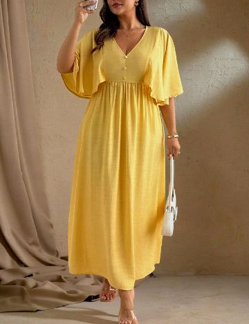 Rochie lunga SHEIN CURVE, galben