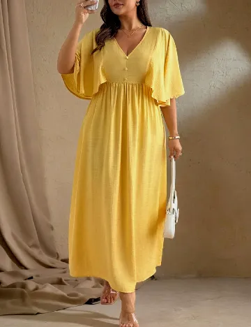 Rochie lunga SHEIN CURVE, galben
