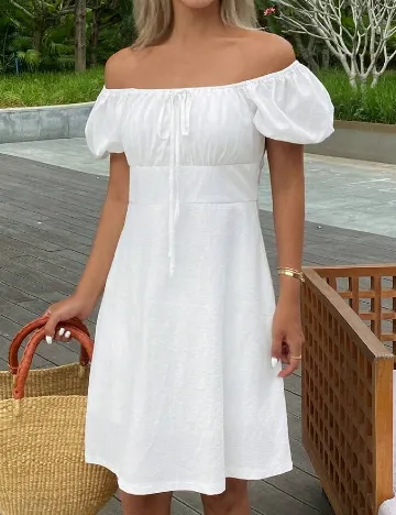 Rochie scurta Dazy, alb