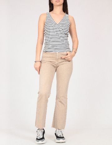 Maiou Bershka, alb/negru