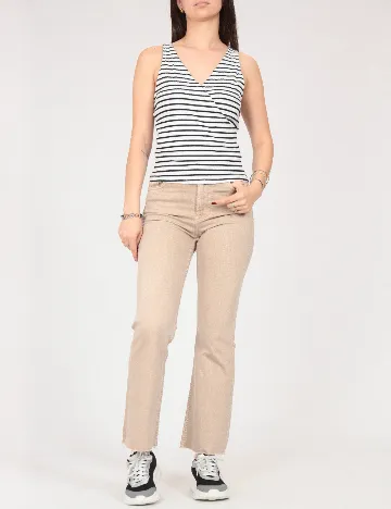 Maiou Bershka, alb/negru