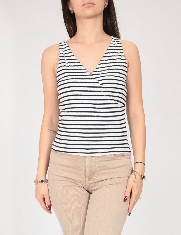 Maiou Bershka, alb/negru