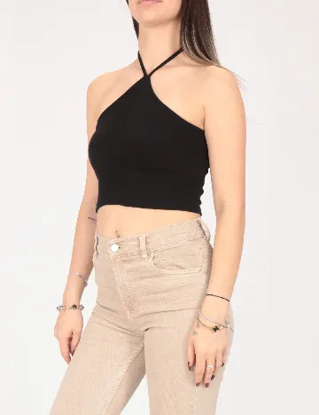 Top Bershka, negru