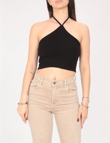 Top Bershka, negru